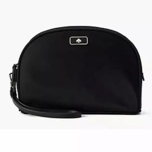 Kate 'Dawn' Medium Dome Cosmetic in Black nylon